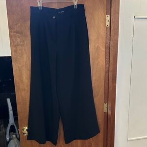 LOFT Black Elastic Waist Trousers